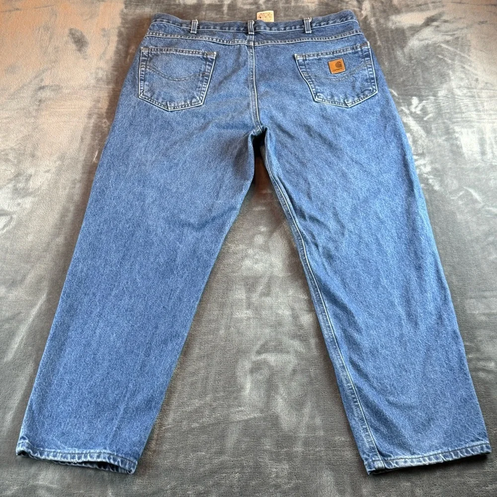 Carhartt Men's Jeans Relaxed Fit Size 40X30 Medium Wash‎ 100% Cotton